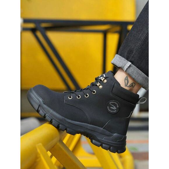 Men’s Steel Toe Work Boots Waterproof Lightweight Anti-Puncture High-Top - Picture 6 of 7